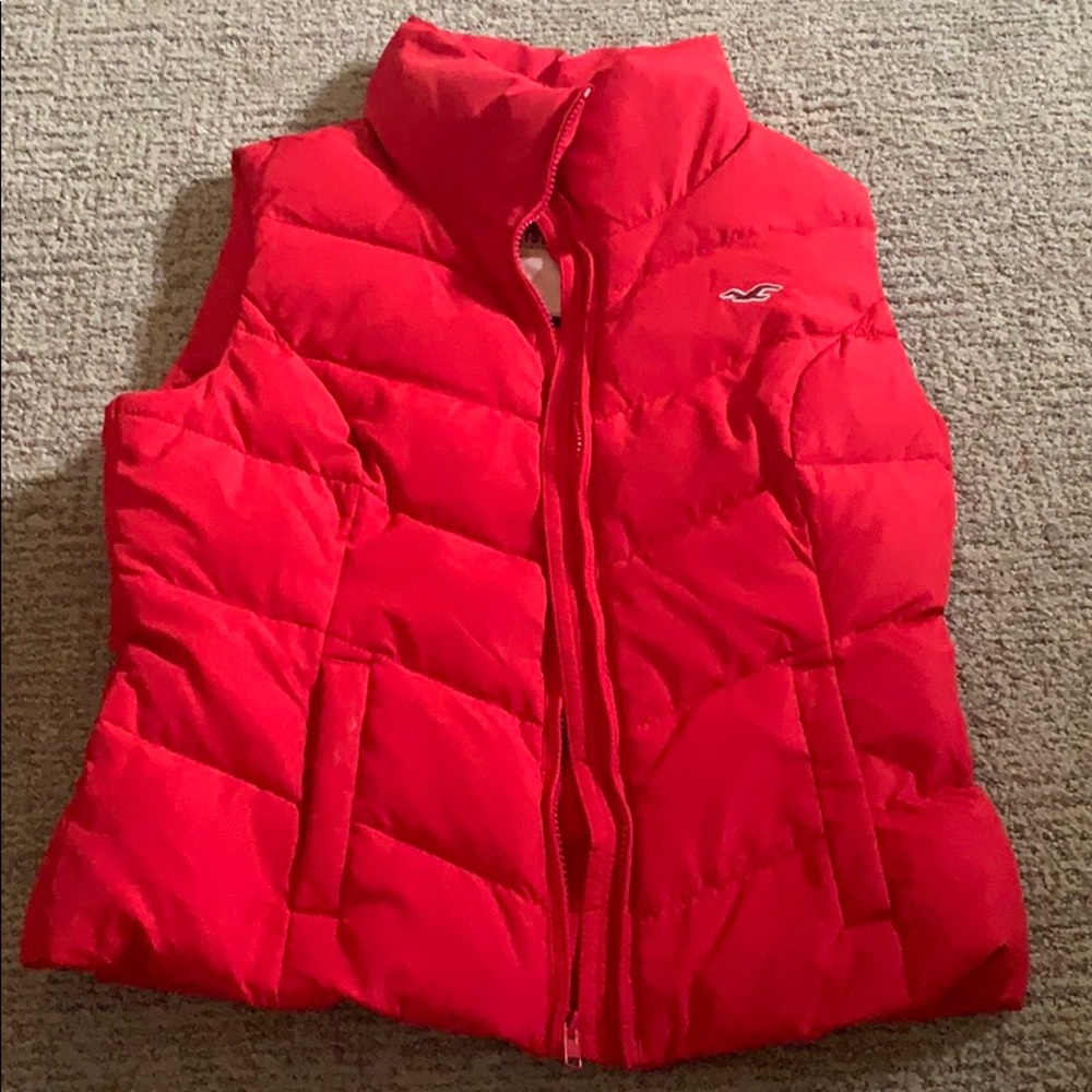 Red winter vest